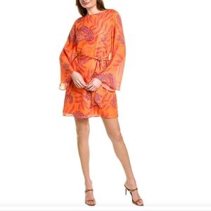 New Flora Bea NYC Brayden Silk Mini Dress Size XS